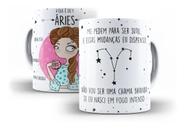 Caneca Porcelana Coleção Signos Ela É De Áries
