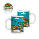 Caneca Porcelana Complexo do Alemão Rio de Janeiro 325ml Caneca Porcelana Complexo do Alemão Rio de Janeiro 325ml