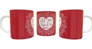 Caneca Porcelana Coração Amor All You Need Is Love Caneca Porcelana Coração Amor All You Need Is Love