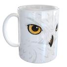 Caneca Porcelana Coruja Branca Ave das Neves