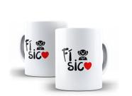 Caneca Porcelana Curso Física com Coração