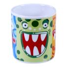 Caneca Porcelana Desenho Boo Monstros 320ml Xícara Para Tomar Café Chá Estampa Divertida Monstrinhos Presente Amigos Família