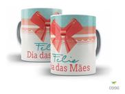 Caneca Porcelana Dia Das Mães 'Feliz Dia Das Mães!'
