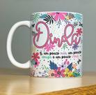 Caneca Porcelana Dinda