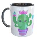 Caneca Porcelana Divertida Cacto Fofa Feminino Caneca Porcelana Divertida Cacto Fofa Feminino