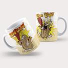 Caneca Porcelana Divertida Capitão Caverna - CAF-17
