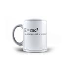 Caneca Porcelana Divertida EMC2 Einsten Fórmula Café c Leite