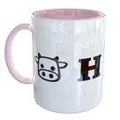 Caneca Porcelana Engracadas Vaca H Divertida