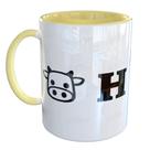 Caneca Porcelana Engracadas Vaca H Divertida