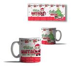 Caneca Porcelana Então É Natal Mensagem De Paz Bichinhos