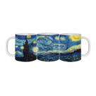 Caneca Porcelana Especial Van Gogh Noite Estrelada 325ml
