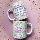 Caneca porcelana eu sou a ressurreição e a vida aquele que cre em mim ainda que morra viverá 325 ml Caneca porcelana eu sou a ressurreição e a vida aquele que cre em mim ainda que morra viverá 325 ml