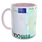 Caneca Porcelana Euro Nota