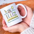 Caneca Porcelana Feliz Aniversário Est. Pan - Parabéns Zlprint Caneca Porcelana Feliz Aniversário Est. Pan - Parabéns Zlprint