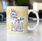 Caneca Porcelana Feliz dia das Mães do Coração Est. Pan 21.2- Presente dia das Mães Zlprint