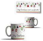 Caneca Porcelana Feliz Natal Cenário Neve Papai Noel Mensage Caneca Porcelana Feliz Natal Cenário Neve Papai Noel Mensage