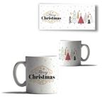 Caneca Porcelana Feliz Natal Cenário Neve Papai Noel Mensage Caneca Porcelana Feliz Natal Cenário Neve Papai Noel Mensage