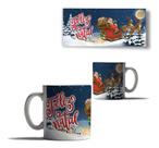 Caneca Porcelana Feliz Natal Mensagem Cores Noel Variadas