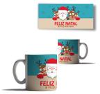 Caneca Porcelana Feliz Natal Papai Noel Boneco Neve Arvore 4 Caneca Porcelana Feliz Natal Papai Noel Boneco Neve Arvore 4