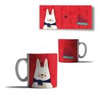 Caneca Porcelana Feliz Natal Ursinho Natal Mensagem Amor 1