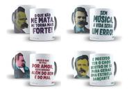 Caneca Porcelana Filosofia Nietzsche - Kit Com 04 Canecas