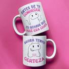 Caneca porcelana flork amigas antes de te conhecer eu acha que você era chata agora tenho cert 325ml
