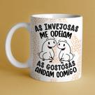 Caneca porcelana flork amigas, as invejosas me odeiam - as gostosas andam comigo ... 325ml