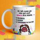 Caneca Porcelana Flork Mãe Tupper Ware 325ml