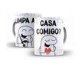 Caneca Porcelana Flork Namorados (Limpa a) Casa Comigo Caneca Porcelana Flork Namorados (Limpa a) Casa Comigo