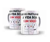 Caneca Porcelana Flork Namorados Quero Partilhar A Vida Boa Com Você Caneca Porcelana Flork Namorados Quero Partilhar A Vida Boa Com Você