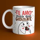 Caneca Porcelana Flork Páscoa te amo mais que chocolate 325 ml