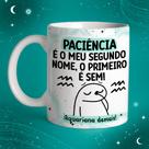 Caneca Porcelana Flork Signos 2.0 versão 1 Aquariana 325 ml