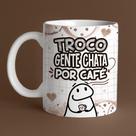 Caneca Porcelana Flork troco gente chata por café 325 ml