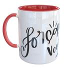Caneca Porcelana Força Você vai vencer Motivacional