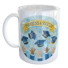 Caneca Porcelana Formatura Parabéns e Sucesso