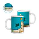 Caneca Porcelana Forte de Copacabana Rio de Janeiro 325ml