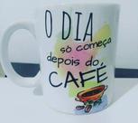 Caneca porcelana frase de café