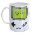 Caneca Porcelana Gamer Retro I Love You Namorados