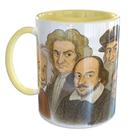 Caneca Porcelana Gênios da Humanidade Motivacional Caneca Porcelana Gênios da Humanidade Motivacional