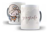 Caneca Porcelana Geógrafo Profissão Coleção Cute Presente Geografia