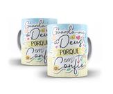 Caneca Porcelana Gospel Guarda-Me Ó Deus