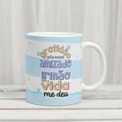 Caneca Porcelana Gratidão Pela Nossa Amizade Est.Amizade Letter Masculina 1 - Zlprint