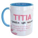 Caneca Porcelana Gravidez Revelação Titia Tia