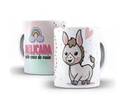 Caneca Porcelana Humor Delicada Feito Coice de Mula