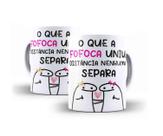 Caneca Porcelana Humor Flork O Que A Fofoca Uniu Distância Nenhuma Separa