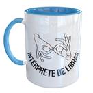 Caneca Porcelana Interprete De Libras Linguagem de Sinais
