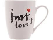 Caneca Porcelana Just Love It 350 ml Lyor Caneca Porcelana Just Love It 350 ml Lyor