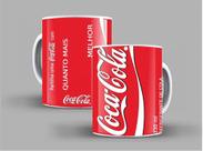 Caneca porcelana lata coca cola