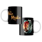 Caneca porcelana Leão de Judá Ele Vive Pa jesus evangélico