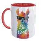 Caneca Porcelana Lhama Be Cool